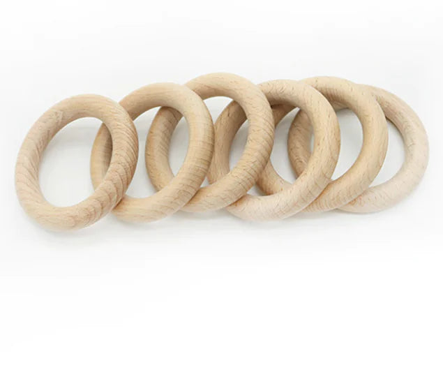 Wooden Ring Toy for Infants - Teething Wooden Circle