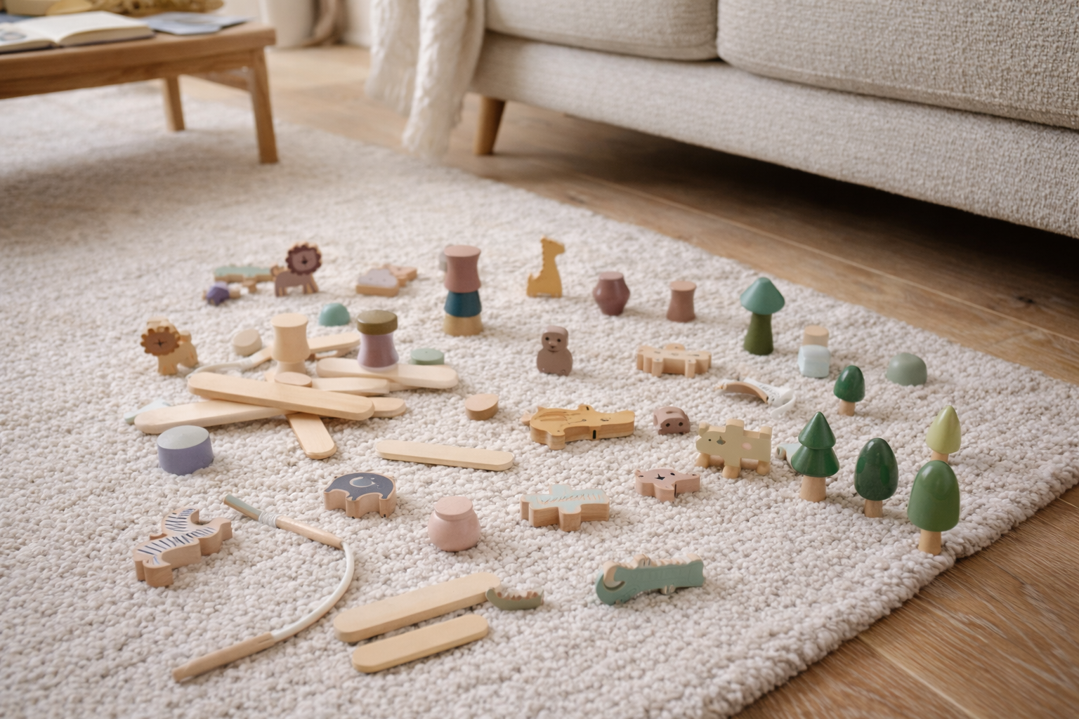 Solid Wood Stacking & Threading Set