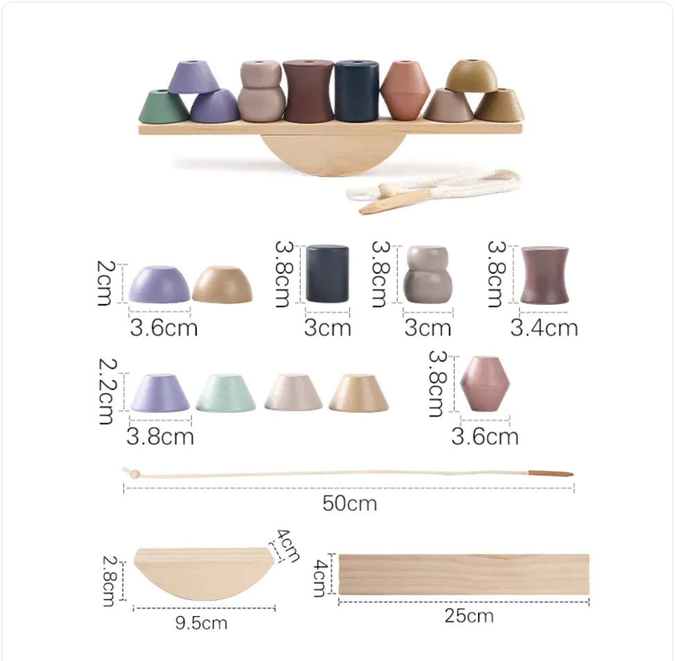 Solid Wood Stacking & Threading Set