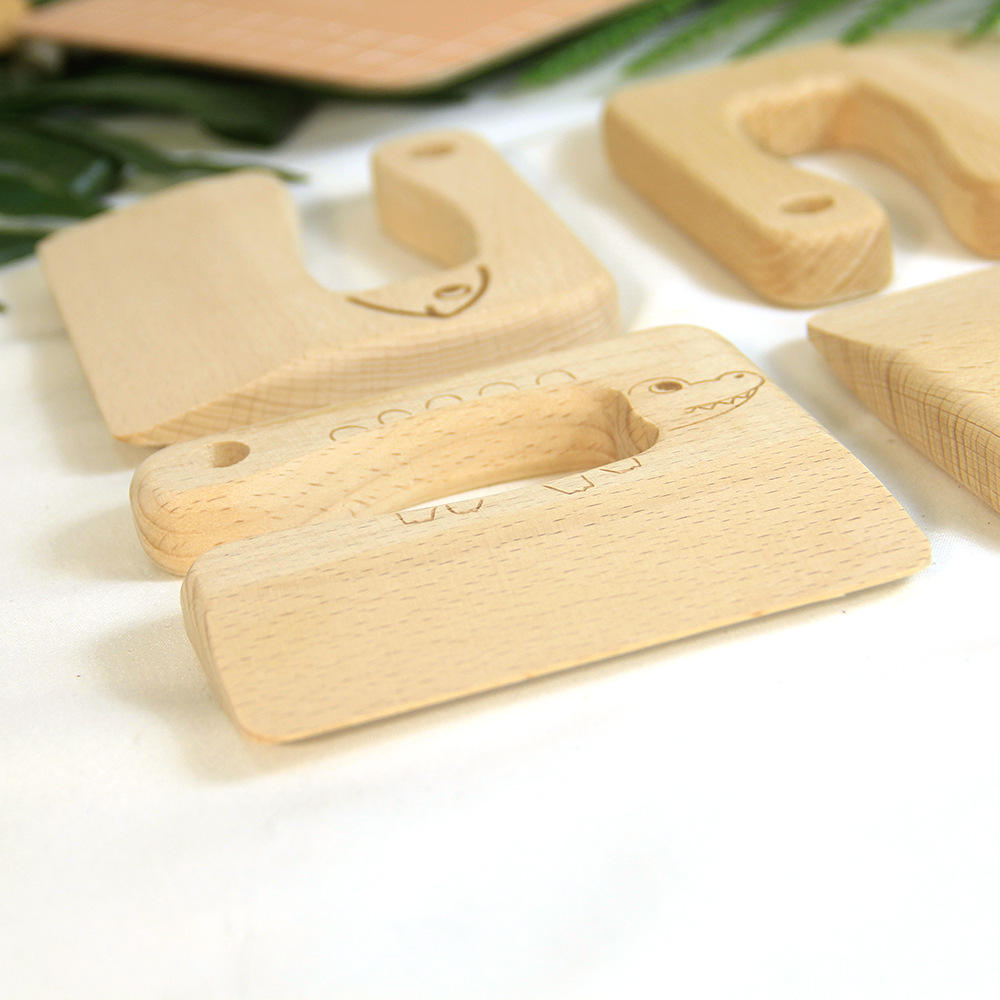 Kids Wooden Kitchen Knife (Safe Cutting Tool)