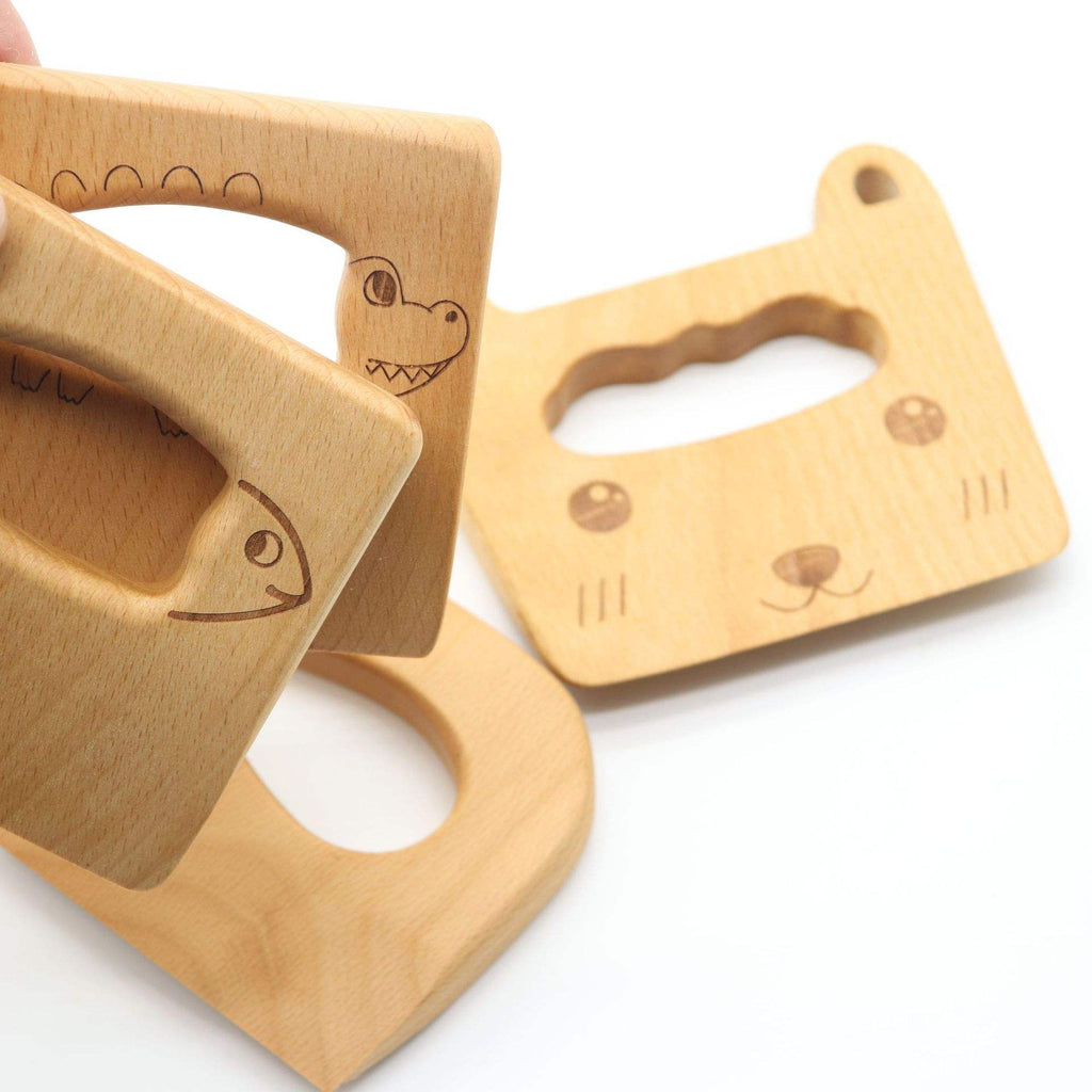 Kids Wooden Kitchen Knife (Safe Cutting Tool)