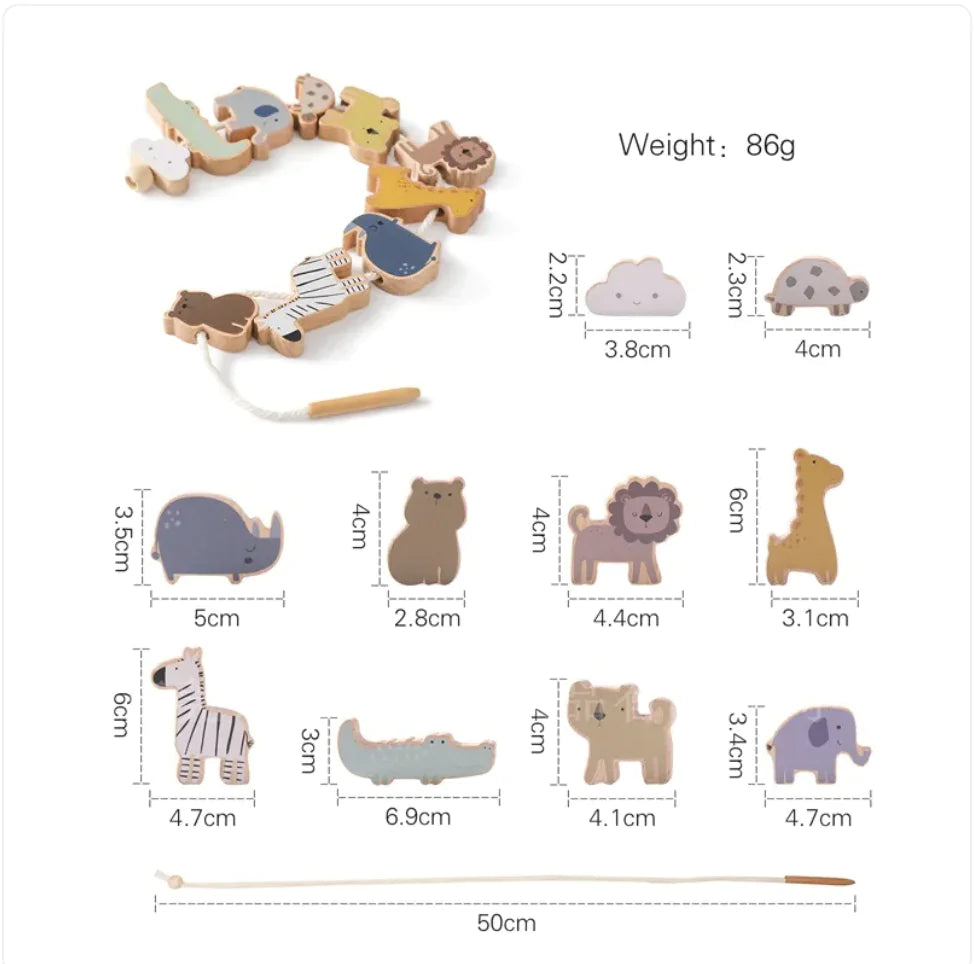 Solid Wood Stacking & Threading Set