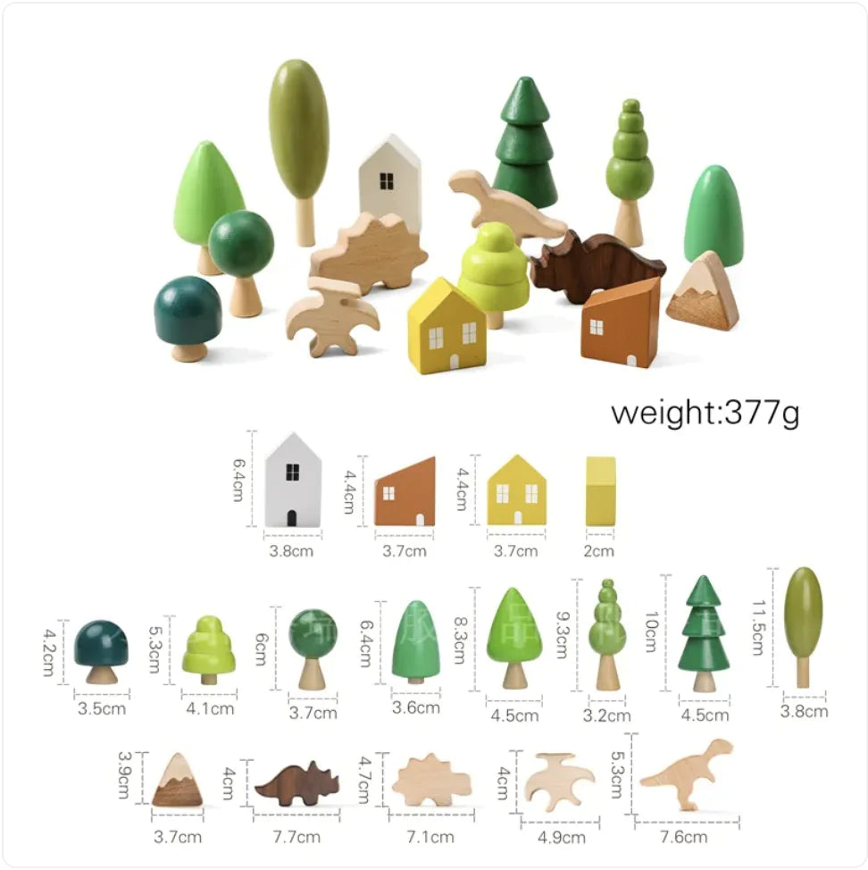 Solid Wood Stacking & Threading Set