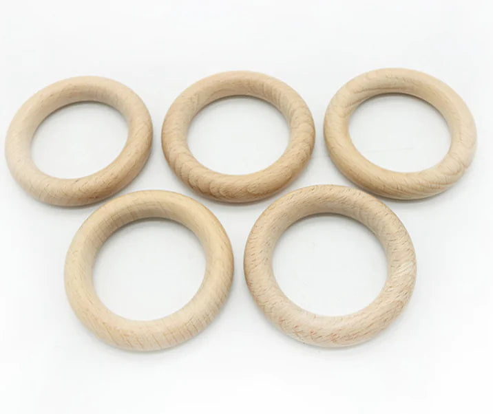 Wooden Ring Toy for Infants - Teething Wooden Circle