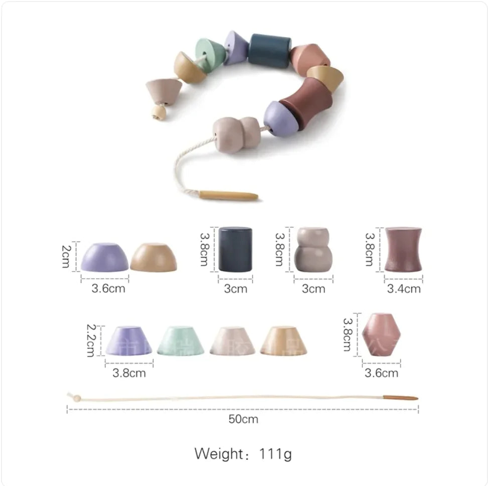 Solid Wood Stacking & Threading Set