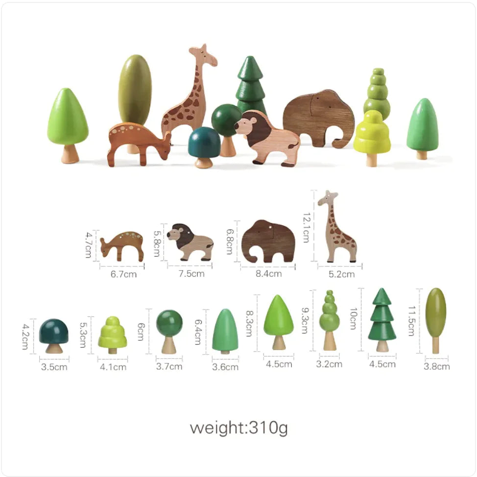 Solid Wood Stacking & Threading Set