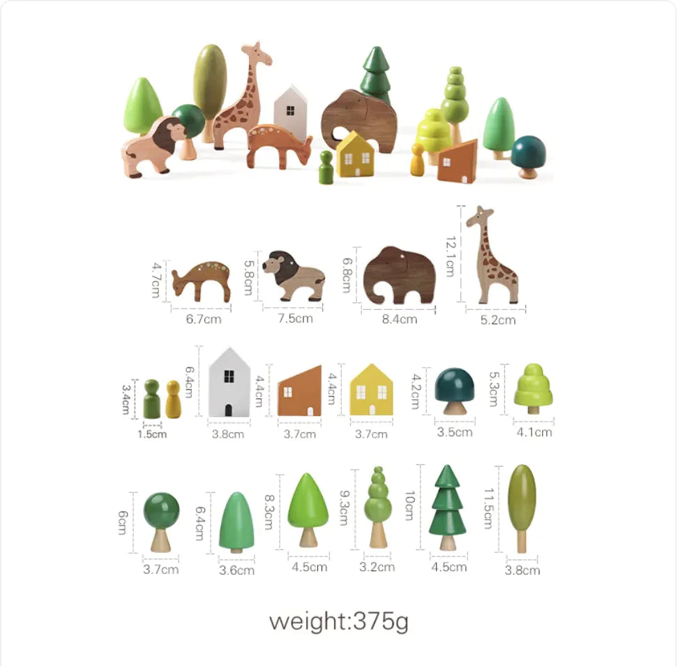 Solid Wood Stacking & Threading Set