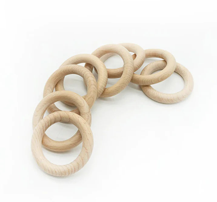 Wooden Ring Toy for Infants - Teething Wooden Circle